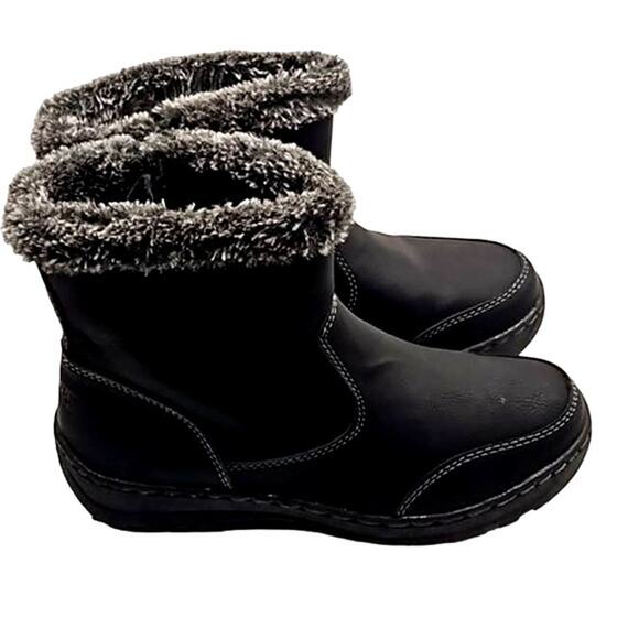 Khombu Addison Women's Black All-Weather Ankle Boots - Size 6 - Picture 3 of 5